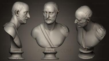 Busts and heads antique and historical (BUSTA_0399) 3D model for CNC machine